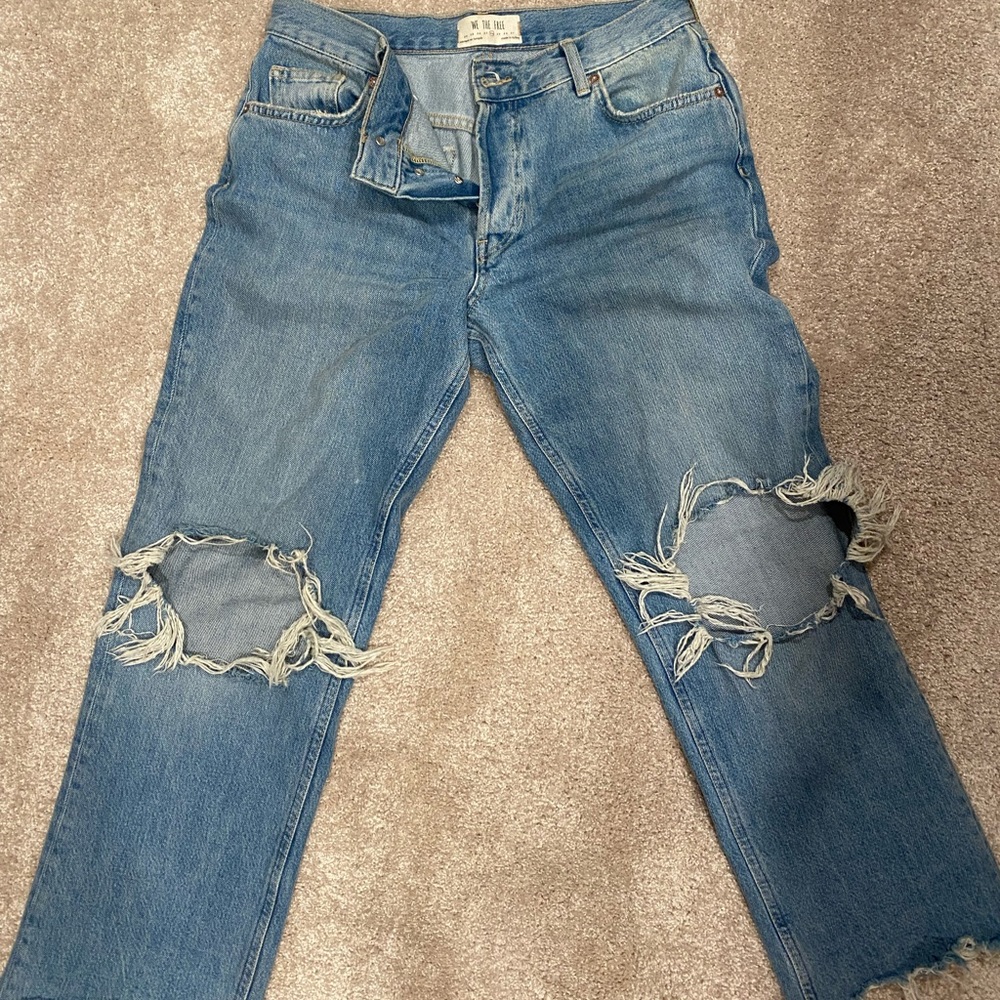We The Free frayed jeans